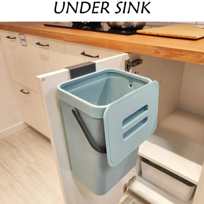 Kitchen Waste Bin Small Kitchen Compost Bin 3L Kitchen Waste Bin Household Countertop Container with Lid for Rubbish Composter