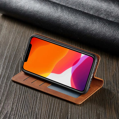 Leather Magnetic Flip Case For iPhone 17 18 Pro Max 16 15 14 13 12 11 XS Max 17E 16E XR SE 8 7 Plus Air Wallet Card Phone Cover