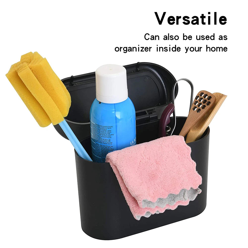 Portable mini car trash + trash bags