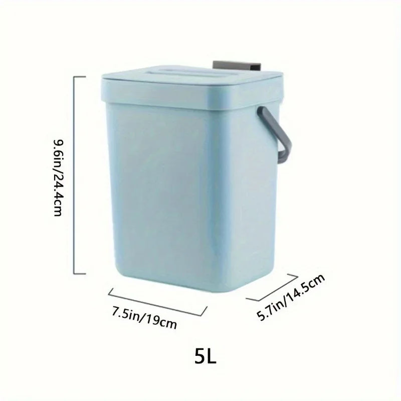 Kitchen Waste Bin Small Kitchen Compost Bin 3L Kitchen Waste Bin Household Countertop Container with Lid for Rubbish Composter